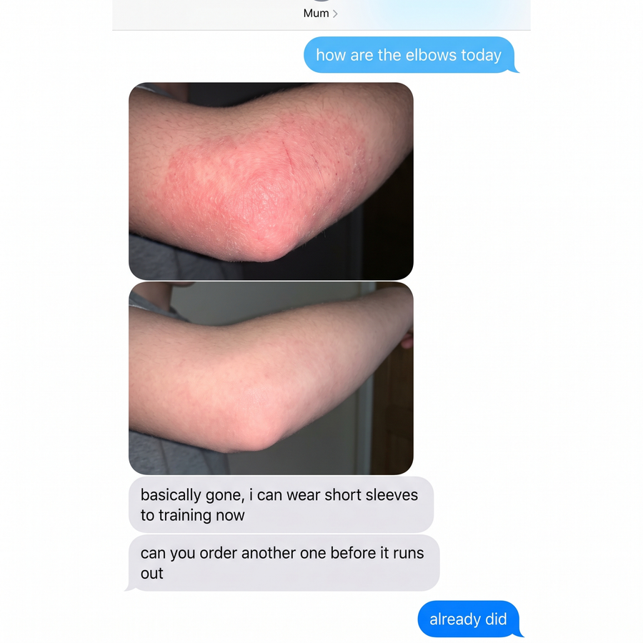 Review from a customer with before and after photos