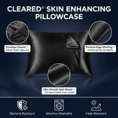 CLEARED™ Anti-Bacterial Silk Pillow Case
