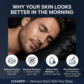 CLEARED™ Anti-Bacterial Silk Pillow Case
